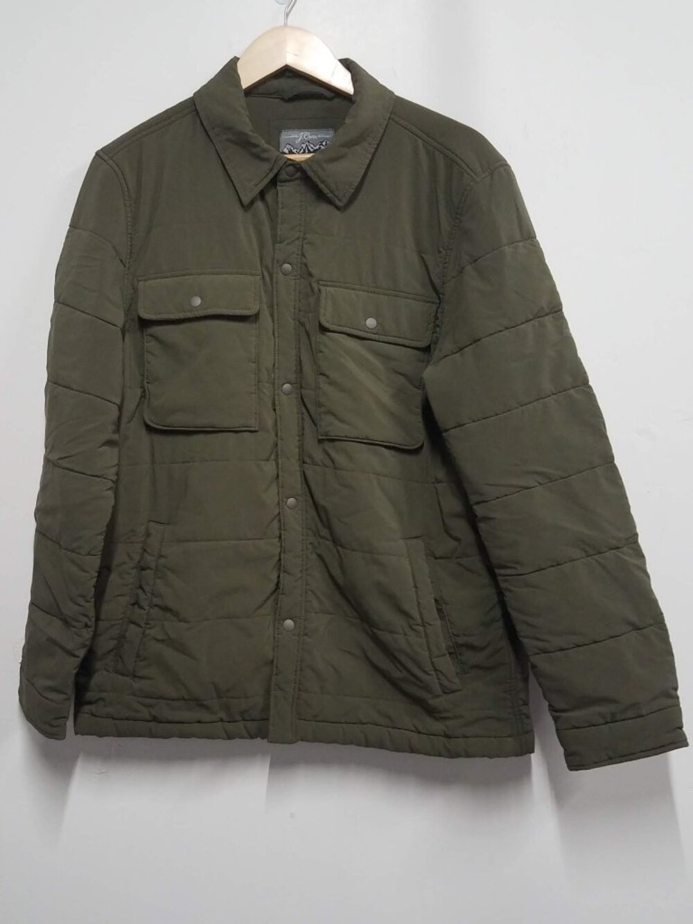 J.Crew Eco Nordic Shirt Jacket with PrimaLoft® Green Mens Medium Insulated BB040